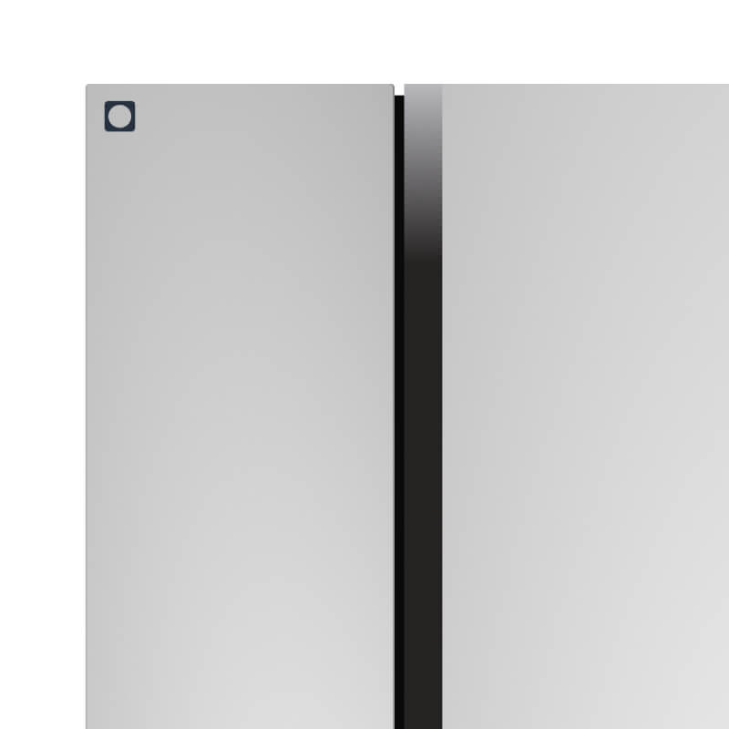 2 Door Apartment Size Refrigerator with Freezer, 7.2 cu ft, Platinum Series, Stainless Steel - Imagem 3